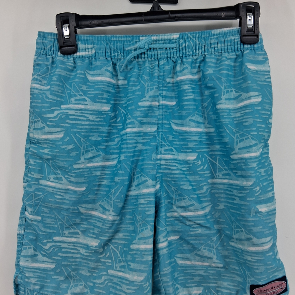 Vineyard Vines Aqua Printed Swim Shorts